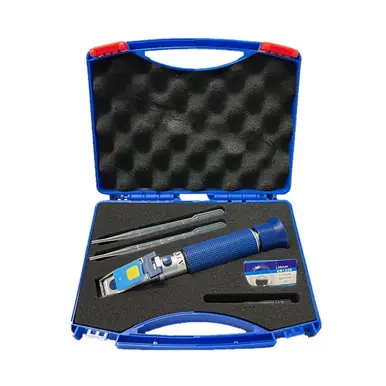 Aquarium Elements Premium Saltwater LED Refractometer - Large Blue Case