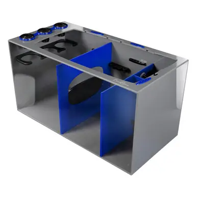 Bashsea SMS-3015 Smart Series Sump, 30 X 15 X 16 in. - Blue/Gray
