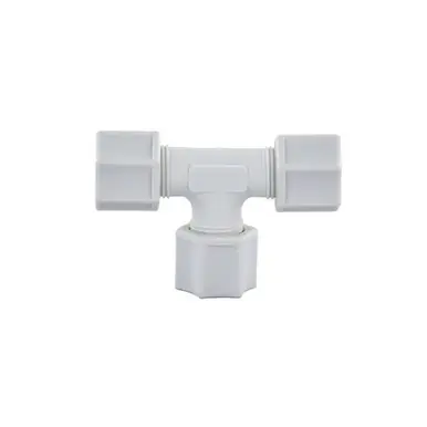 JACO Union Tee - 1/4" Tube O.D. Female x 1/4" Tube O.D. Female x 1/4" Tube O.D. Female