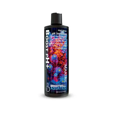 Brightwell Aquatics boost ph+, 2 Liters. Ph increaser for difficult aquariums and those with high CO2 levels, can maintain up to 8.5 pH