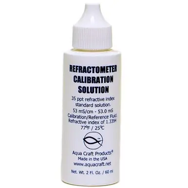 Aqua Craft Products Salinity Calibration Fluid 53.0mS / 1.026 SG, 2 oz. 60ml. - AquaCave