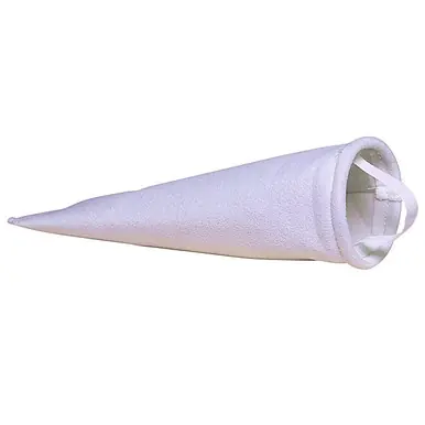 4"x14" 100 micron FELT Pre-Filter Bag with Poly Ring and Handle