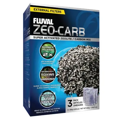 Fluval Zeo-Carb, 150 gr. 3 Pack