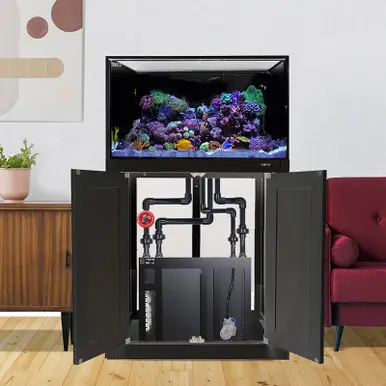 IM INT 112 Gallon Lagoon Aquarium Complete Reef System – Black (Made to Order) - Innovative Marine