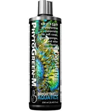 Brightwell Aquatics PhytoGreen-M - Green Phytoplankton (medium) 10-15 micron, 2 liter / 67.6 oz.