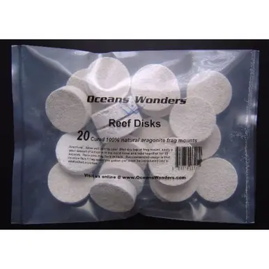 Ocean Wonders Coral Frag Disks 1 1/8", 20 pcs.