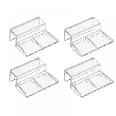 Glass Lid Bracket 10mm, 4 Pack - AquaCave