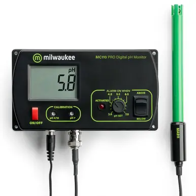 Milwaukee MC110 pH Monitor, Set Point 3.5-7.5pH