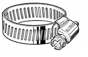 Stainless Steel Hose Clamp, 3/4" - LOT of 10