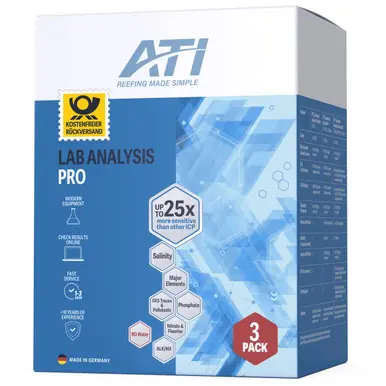 ATI ICP-OES Pro Lab Water Analysis (3-Pack) - With Return Shipping