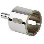 60mm 2.32" Diamond Coated Glass Drill Bit / Hole Saw for 1.5" sch. 40 Bulkheads - AquaCave