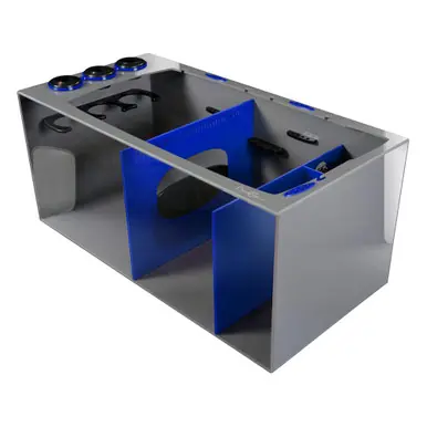 Bashsea SMS-3618 Smart Series Sump, 36 X 18 X 16 in. - Blue/Gray