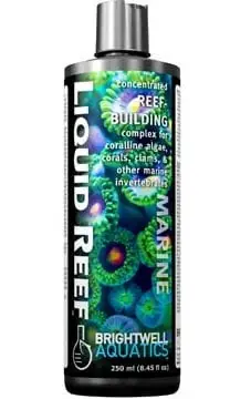 Brightwell Aquatics Liquid Reef - Reef Building Complex for Corals, Clams, 2 Liters / 67.6 oz.