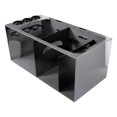 Bashsea SMS-3018 Smart Series Sump, 30 X 18 X 16 in. - Black/Gray