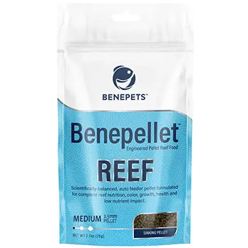 Benepets Benepellet Reef Probiotic Coral & Fish Food - Medium 2.7 oz Pouch, 2.5mm