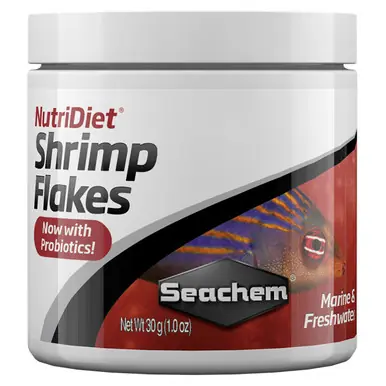 Seachem NutriDiet Shrimp Flakes w/ Probiotics 30g