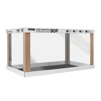 Fluval Visi-White 90P Aquarium Set, 53.6 US Gal / 202.5 L