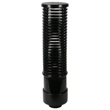 High Capacity Suction Screens, 2.5" Diameter x 12" Tall, Fits 1.5" Threaded Bulkhead - AquaCave