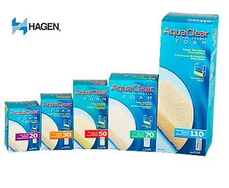 AquaClear 20 (Mini) Foam Cartridges 1/pack by Hagen - Fluval