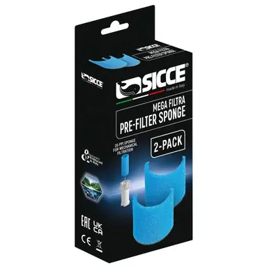 Sicce MEGA FILTRA Replacement pre-filter Sponges (2units)