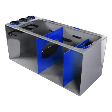 Bashsea SMS-3615 Smart Series Sump, 36 X 15 X 16 in. - Blue/Gray