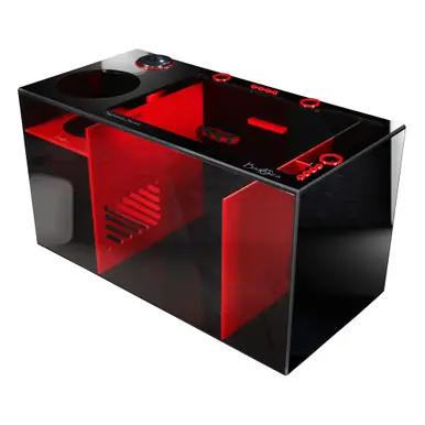 Bashsea SS-30 Signature Series Sump, 30 x 15 x 16 in. - Red/Black
