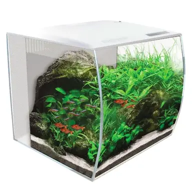 Fluval FLEX 57L Aquarium Kit, 15 gallon - White
