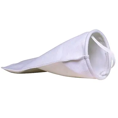 7"x16" 50 micron FELT Pre-Filter Bag with Poly Ring and Handle