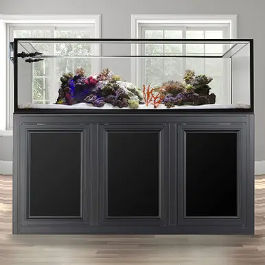 IM EXT 200 Peninsula Aquarium w/ APS Stand - Black (Made to Order)