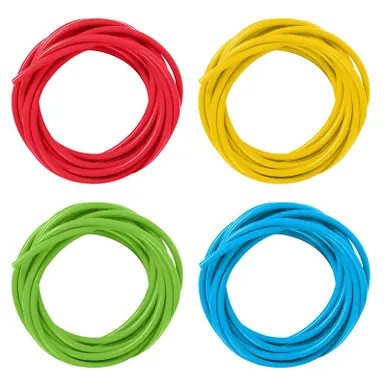 Simplicity Heavy-Duty Silicone Dosing Pump Tubing - 10 Feet 4-Pack Red, Yellow, Green, Blue
