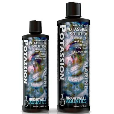 Brightwell Aquatics Potassion Concentrated Potassium Solution for Marine Aquaria, 2 Liters / 67.6 oz.
