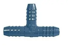 Hose Barb Tee Fitting 0.5" Insert x 0.5" Insert x 0.5" Insert - AquaCave