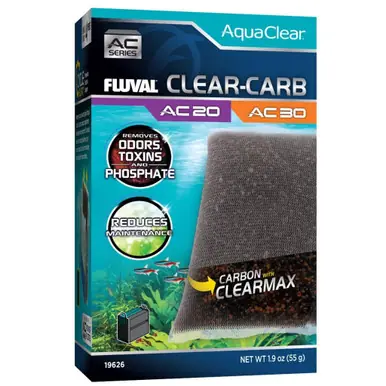 Fluval Clear-Carb for AC20/AC30 Power Filter, 1.9 oz / 55 g