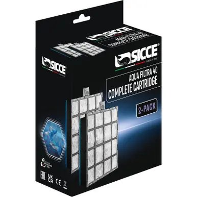 Sicce AQUA FILTRA 40 Replacement Complete Cartridge (2 Pack)