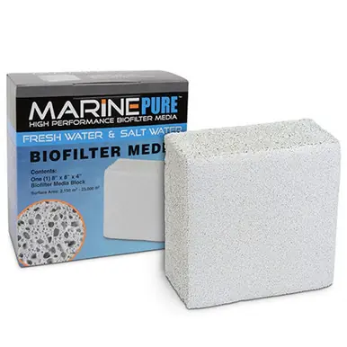 MarinePure High Performance Biofilter Media 8"x8"x4" Block