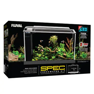 Fluval SPEC V Desktop Aquarium Kit - White - 5 gal.