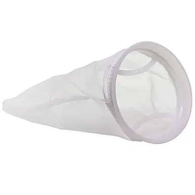 7"x16" 50 micron NYLON MESH Pre-Filter Bag with Vinyl Flange