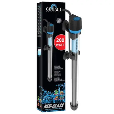 Cobalt Neo-Glass Submersible Aquarium Heater - 200 Watt