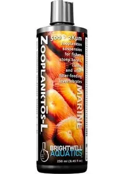Brightwell Aquatics Zooplanktos-L - Zooplankton (large) 500-2,000 micron, 2 liter / 67.6 oz.
