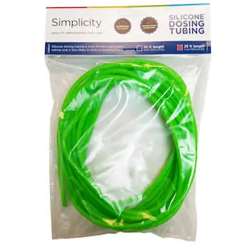 Simplicity Heavy-Duty Silicone Dosing Pump Tubing - Green - 25 ft.