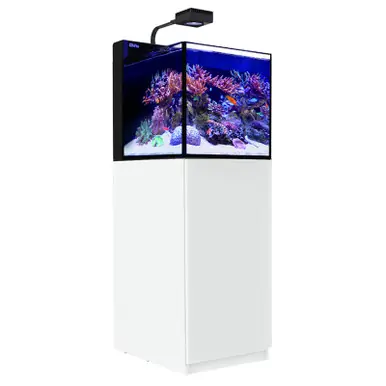 Red Sea Max Nano Peninsula G2 Aquarium with ReefLED - Inc White Cabinet