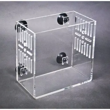Small CITR2 In-Tank Refugium with Slots, Clear Back, Deluxe with Pump