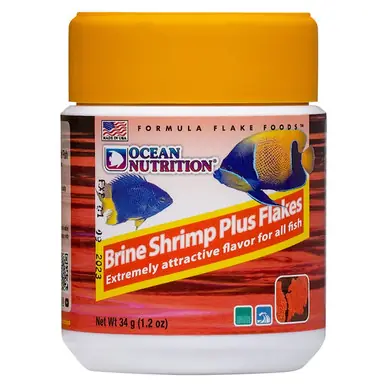 Ocean Nutrition Brine Shrimp Plus Flakes, 1 oz.