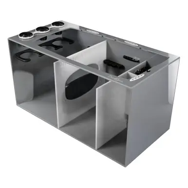 Bashsea SMS-3015 Smart Series Sump, 30 X 15 X 16 in. - White/Gray