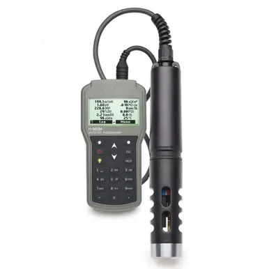 Hanna HI98194 Multiparameter pH/EC/TDS/Salinity/DO/Pressure/ Temperature Waterproof Meter - Hanna Instruments