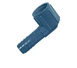 Hose Barb Fitting 90 deg. Elbow, 0.5" FPT x 0.5" Insert - AquaCave