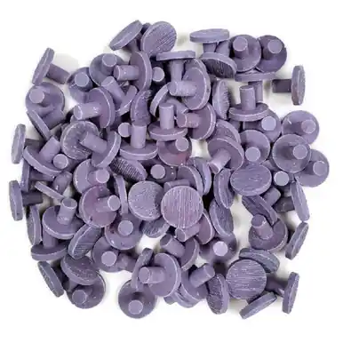 Ocean Wonders Purple Ceramic Large Coral Frag Plugs, 100 Pack
