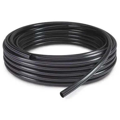 1/2" ID (5/8" OD) Flexible BLACK Tubing, per foot - EcoPlus