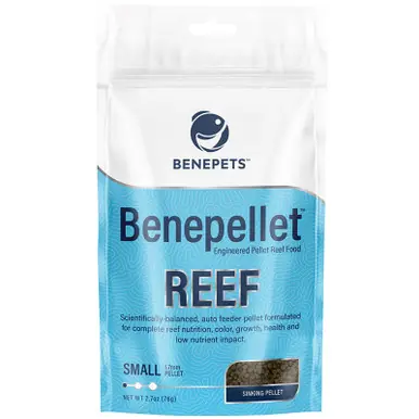 Benepets Benepellet Reef Probiotic Coral & Fish Food - Small 2.7 oz Pouch, 1.7mm