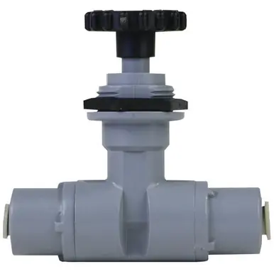 Precision Needle Valve with 1/4"John Guest Style Fittings - AquaCave